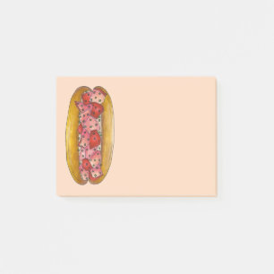 Bloco De Notas Lagosta Roll Sandwich Safood Foodie Posta