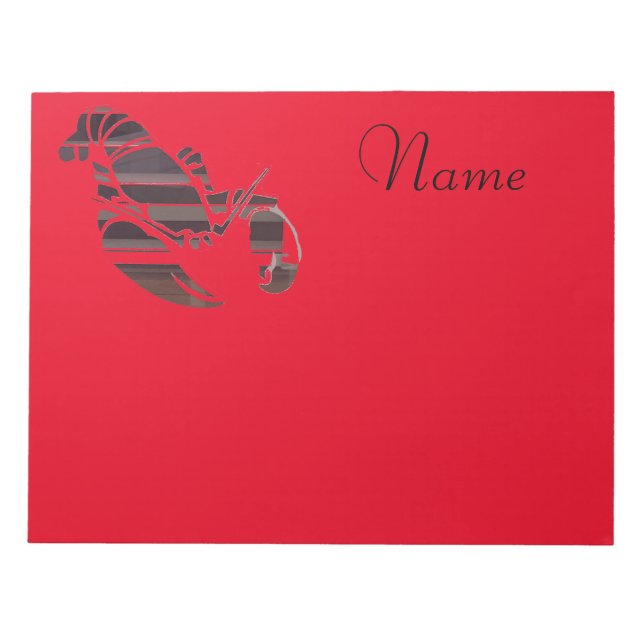 Bloco De Notas Lagostas de Maine Vermelha Thunder_Cove (Frente)