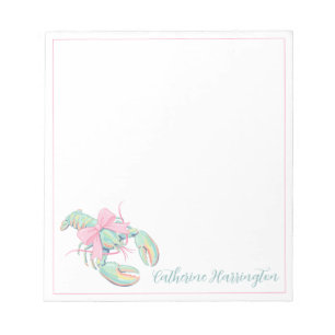 Bloco De Notas Lagraca Personalizada de Aquarela Pastel Elegante