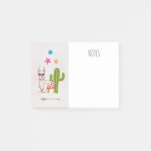 Bloco De Notas Lama legal em óculos de sol em forma de coração