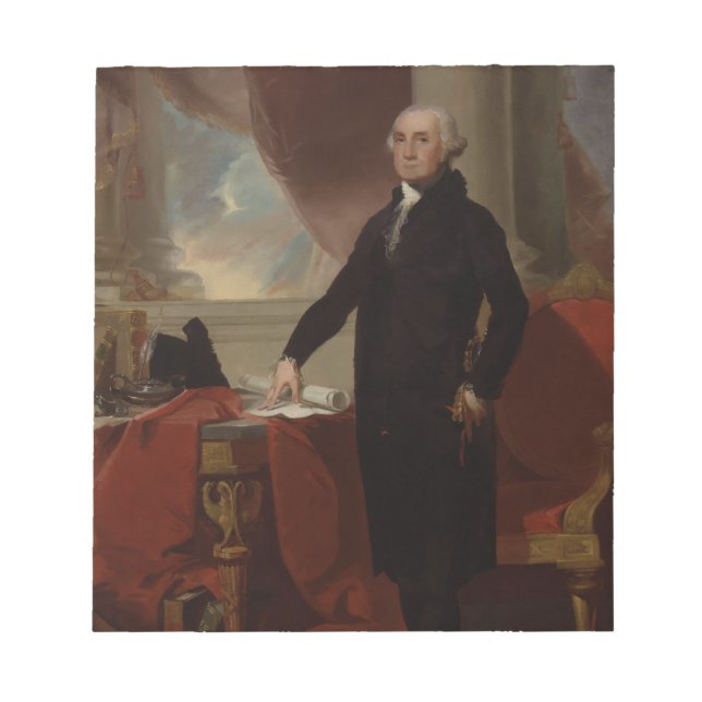 Bloco De Notas Lansdowne Portrait: Presidente dos EUA George Wash (Frente)