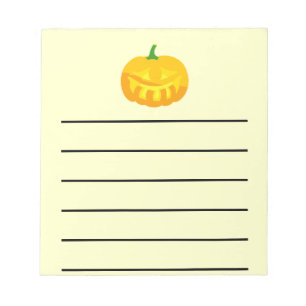 Bloco De Notas Lanterna de Jack-o toothy de sorriso '
