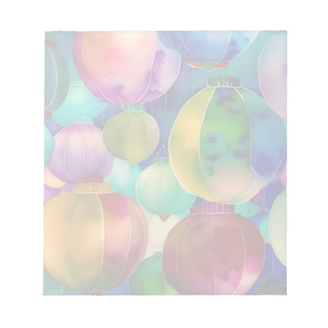 Bloco De Notas Lanternas de Papel (Frente)