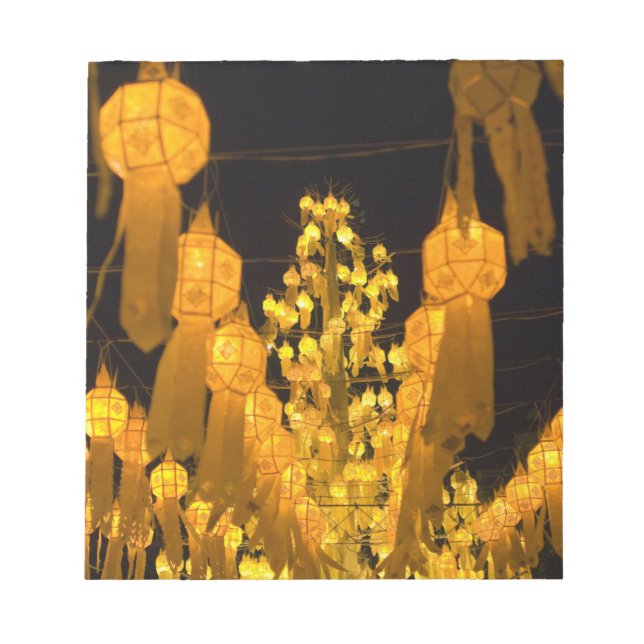 Bloco De Notas Lanternas para o festival Loi Krathong. (Frente)