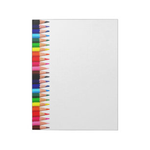 Bloco De Notas Lápis coloridos