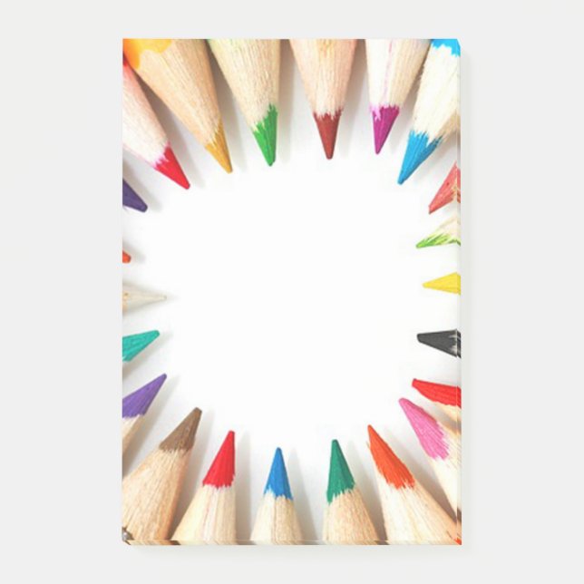 Bloco De Notas Lápis coloridos (Frente)