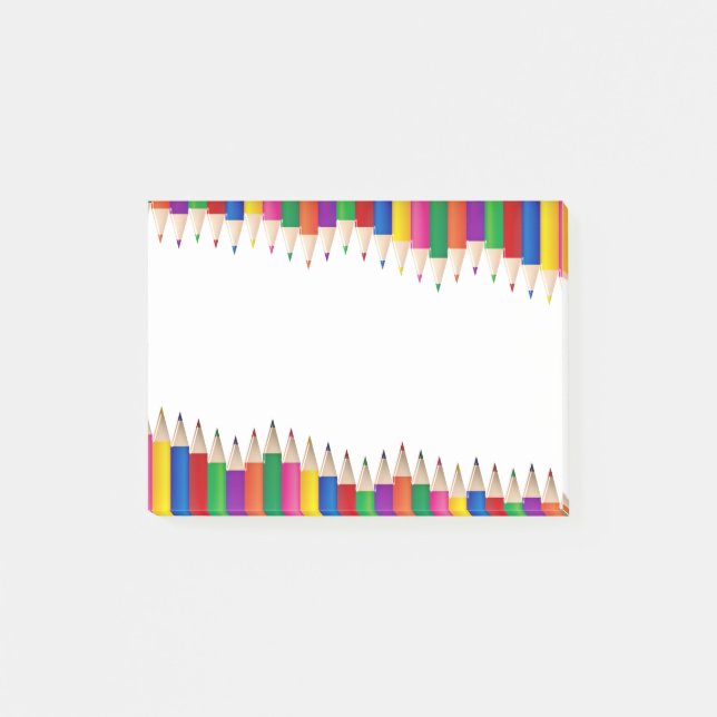 Bloco De Notas Lápis coloridos (Frente)