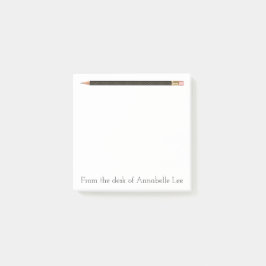 Bloco De Notas Lápis preto um