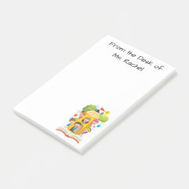 Bloco De Notas Lápis Tocar a Mesa Escolar de Notas de Posto