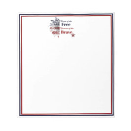 Bloco De Notas Lar dos livres por causa dos bravos,  