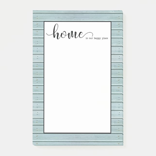 Bloco De Notas lar é meu lugar feliz (Frente)