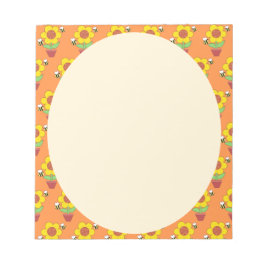 Bloco De Notas Laranja Brilhante E SunFlower Amarelo
