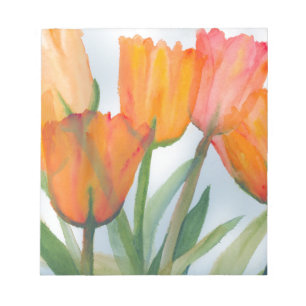 Bloco De Notas Laranja Citrus Tulips