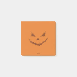 Bloco De Notas Laranja de Abóbora de Halloween