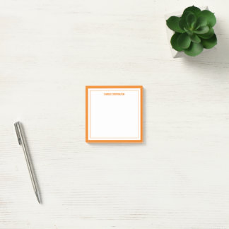 Bloco De Notas Laranja Minimalista, 2 Fronteiras