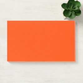 Bloco De Notas Laranja Vermelho Simples 10" x 6"