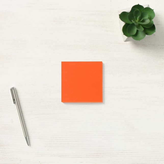 Bloco De Notas Laranja Vermelho Simples 3" x 3" (Escritótio)