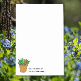 Bloco De Notas Large Teacher Post-Its with Name Personalization 