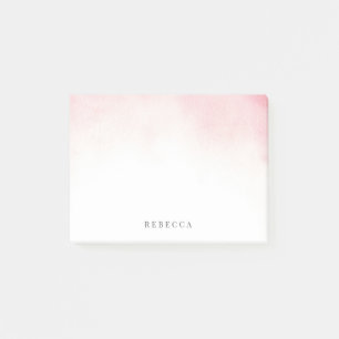 Bloco De Notas Lavagem cor-de-rosa macia elegante da aguarela