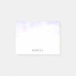 Bloco De Notas Lavagem roxa delicada da aguarela personalizada