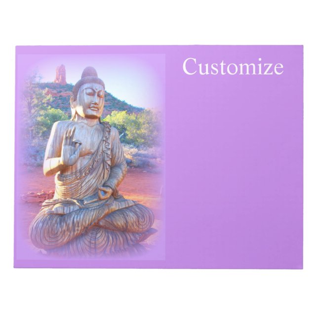 Bloco De Notas lavanda aura buddha (Frente)