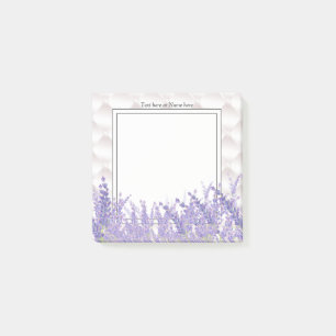 Bloco De Notas lavanda, elegante, moderno, moda, floral, roxo