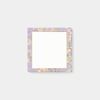 Bloco De Notas Lavanda Floral