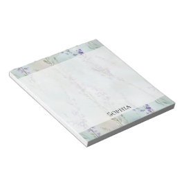 Bloco De Notas Lavanda Romântica Roxo Floral