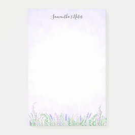 Bloco De Notas Lavanda russa Greenery Primavera Vibes Floral