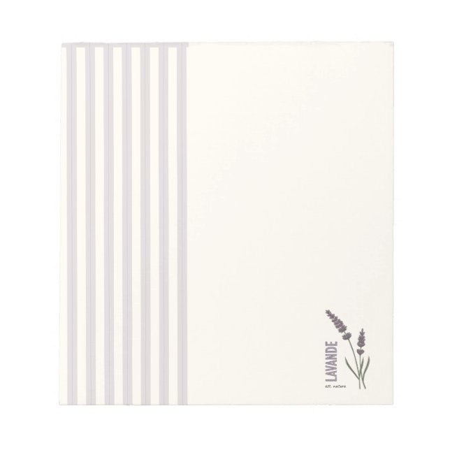 Bloco De Notas Lavande est. Nature (Frente)