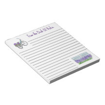 Bloco de Notas Lavender Bike And Garden 5.5" x 6"