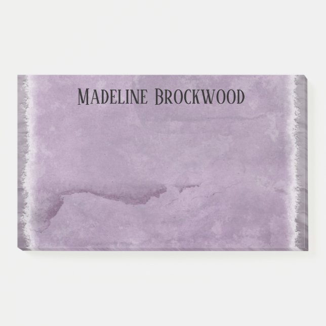 Bloco De Notas Lavendine Watercolor Belo Monograma (Frente)
