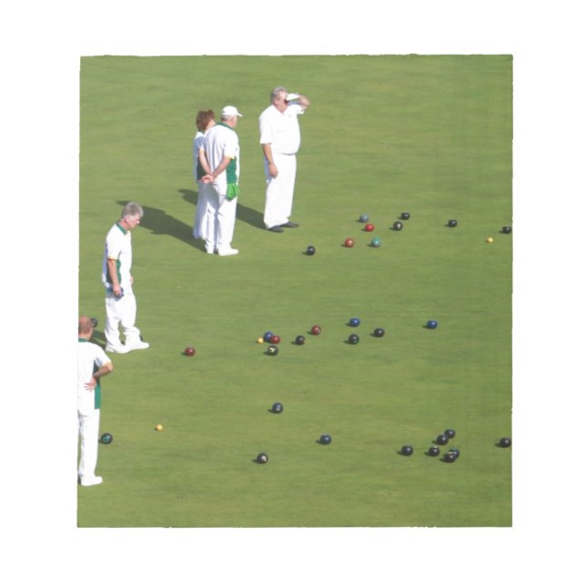 Bloco De Notas Lawn Bowls Inglaterra (Frente)