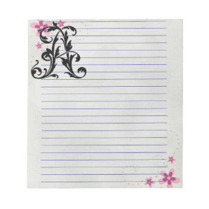 Bloco De Notas Leaf - Letra A
