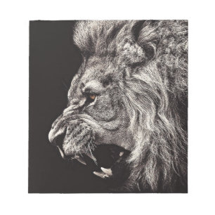 Bloco De Notas Leão Masculino Zangado