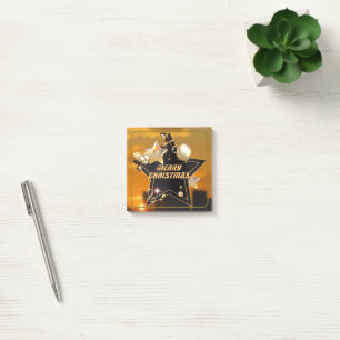 Bloco De Notas Legal amanhecer Black Metally no Dourado Natal