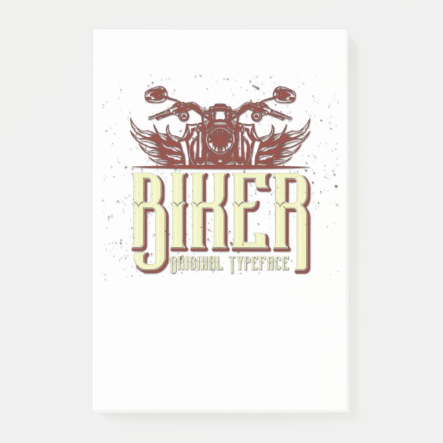 Bloco De Notas Legal Design de Biker - Tampão Original (Frente)