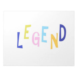 Bloco De Notas legenda de arte