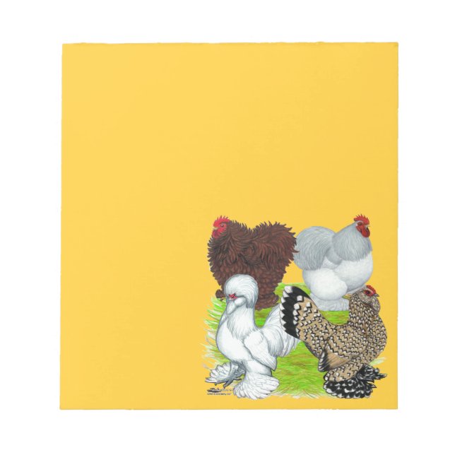 Bloco De Notas Legenda de Bantams Feather (Frente)