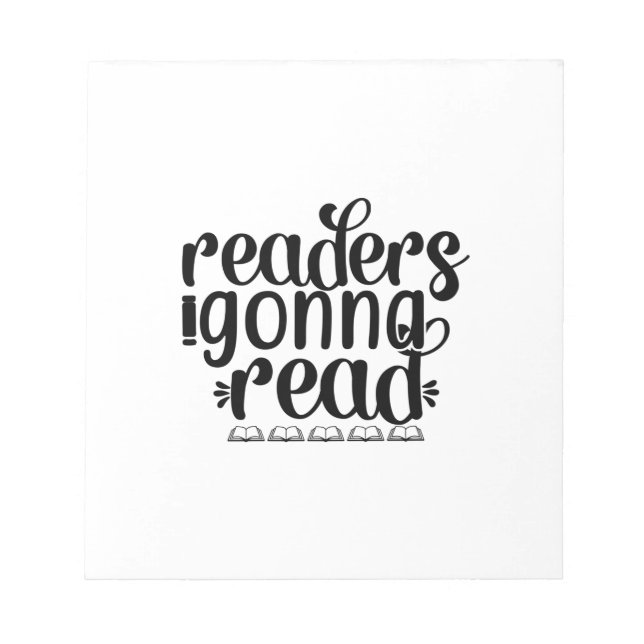 Bloco De Notas Leitura de Leitores de Arte Vão Ler (Frente)