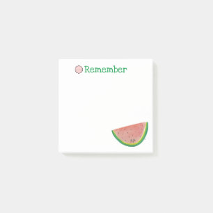 Bloco De Notas Lembre-se, Kawaii Watermelon