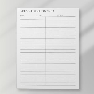 Bloco De Notas lembrete de compromissos moderno e simples