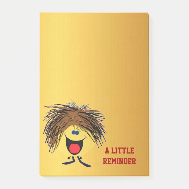 Bloco De Notas Lembrete de Smilie (Frente)