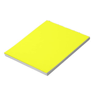 Bloco De Notas Lemon Yellow Background Color Customize This!
