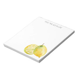 Bloco De Notas Lemons encontram alegria no notebook personalizado