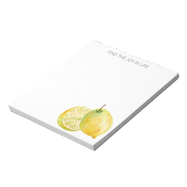 Bloco De Notas Lemons encontram alegria no notebook personalizado (Invertido)