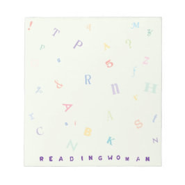 Bloco De Notas Lendo mulher 5,5x6