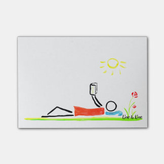 Bloco De Notas lendo um bom livro