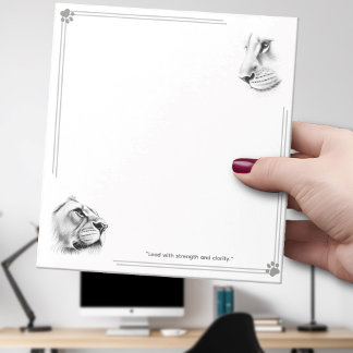 Bloco De Notas Leoa Leão Liderar com Força e Clareza