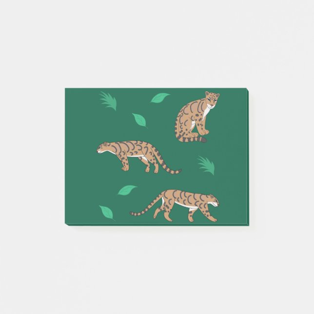Bloco De Notas Leopardo-Nublado (Frente)